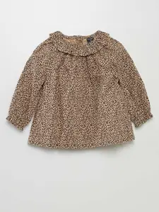 KIABI Girls Opaque Printed Casual Shirt