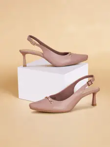 Forever Glam by Pantaloons Women Pointed Toe Stiletto Heel Mules