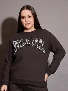 SASSAFRAS Curve Women Printed Sweatshirt