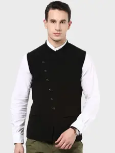 Hypernation Men Pure Cotton Nehru Jacket