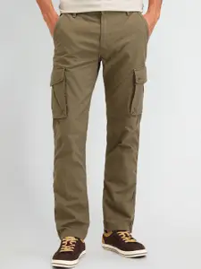 U.S. Polo Assn. Denim Co. Men Cotton Mid-Rise Classic Straight Fit Cargos