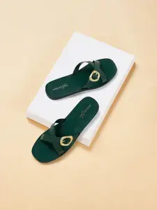 Forever Glam by Pantaloons Women Open Toe Flats With Buckles