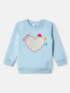 Nauti Nati Nautinati Girls' Heart Print Sweatshirt
