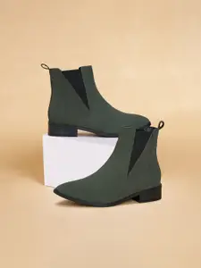 Forever Glam by Pantaloons Women PU Winter Boots