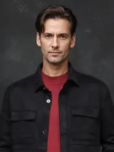 RARE RABBIT Men Cotton Biker Jacket with Patchwork