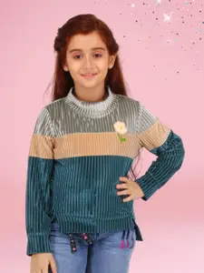 CUTECUMBER Girls Colourblocked Sweatshirt