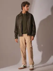 SELECTED Men Organic Cable Knit Pullover Sweaters