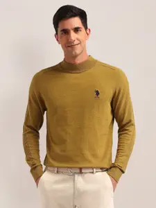 U.S. Polo Assn. Men Self Design Pullover Sweater