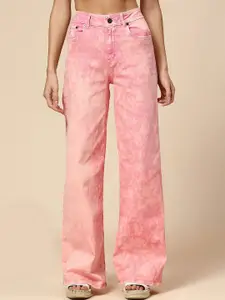 Chemistry Women Cotton Wide Leg Light Fade Jeans