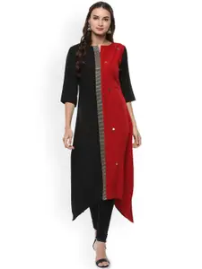 KALINI Women Crepe Asymmetric Kurta