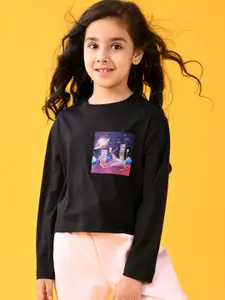 Anthrilo Girls Striped Pockets T-shirt