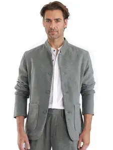 RARE RABBIT Men Cotton Tailored Jacket with Patchwork