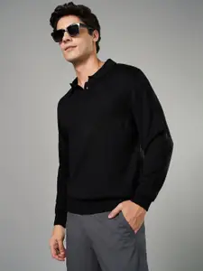 BYFORD by Pantaloons Men Lapel Collar Long Sleeves Pullover