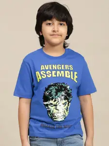 Kids Ville Boys Graphic Printed Round Neck Cotton Marvel Comic T-shirt