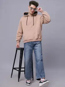 Wear Your Opinion Men Drop Shoulder Kangaroo Pocket Hooded Sweatshirt