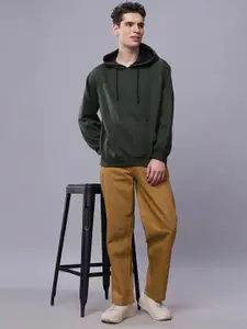 Wear Your Opinion Men Drop Shoulder Kangaroo Pocket Hooded Sweatshirt