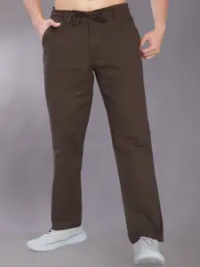 DIVISIVE Men Relaxed Mid-Rise Loose Fit Easy Wash Trousers