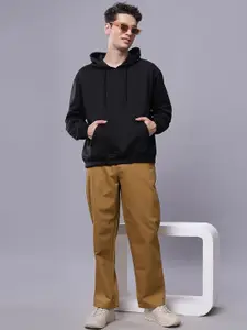 Wear Your Opinion Men Drop Shoulder Kangaroo Pocket Hooded Sweatshirt