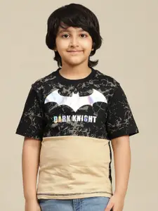Kids Ville Boys Graphic Printed Round Neck Cotton Batman T-shirt