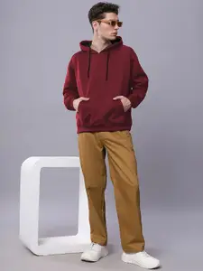 Wear Your Opinion Men Drop Shoulder Kangaroo Pocket Hooded Sweatshirt