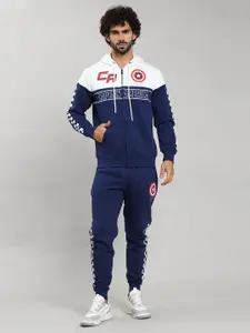 Free Authority Captain America Printed Hooded Tracksuit