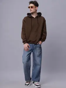 Wear Your Opinion Men Drop Shoulder Kangaroo Pocket Hooded Sweatshirt