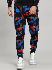 Free Authority Men Cotton Deadpool Printed Regular Fit Jogger