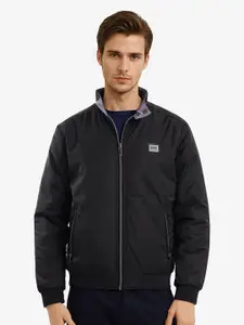 RARE RABBIT Men Mandarin Collar Solid Casual Sporty Jacket