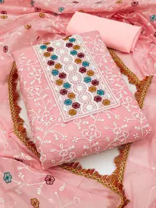 Maroosh Embroidered Thread Work Unstitched Dress Material