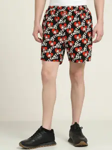 ONLY Women Typography Printed High-Rise Shorts