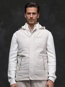 RARE RABBIT Men Hooded Solid Casual Puffer Jacket