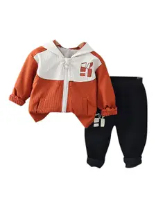 StyleCast x Revolte Boys Colourblocked Hooded Coat With Trouser