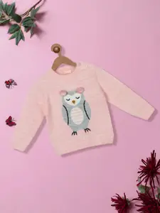 Nauti Nati Girls Self Design Pullover Sweaters