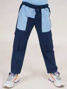 KiddoPanti Boys Pure Cotton Mid Rise Track Pants