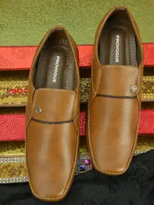 Provogue Men Round-Toe Formal Slip-Ons