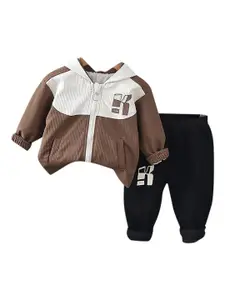 StyleCast x Revolte Boys Colourblocked Long Sleeves Coat With Trouser