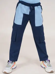 KiddoPanti Boys Pure Cotton Mid Rise Track Pants