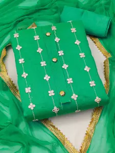 Maroosh Embroidered Mirror Work Unstitched Dress Material