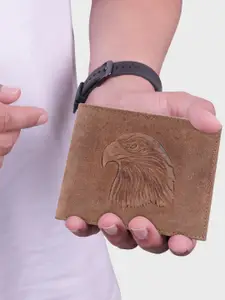 The Wallet Store Men Animal Printed Leather Two Folded Wallet
