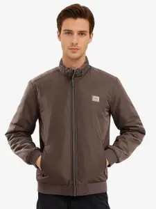 RARE RABBIT Men Mandarin Collar Solid Casual Open Front Jacket