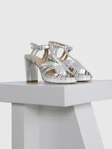 Oroh Leather Party Platform Sandals with Buckles