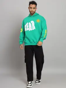 GRIFFEL Men Printed Hooded Neck Long Sleeves Tracksuits