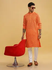 Anouk Men Printed Ethnic Long Kurta