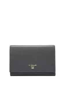 Da Milano Women Textured Leather Three Fold Wallet