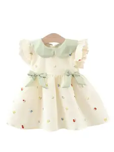 StyleCast x Revolte Print Flared Sleeve A-Line Dress