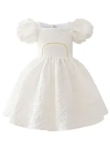 StyleCast x Revolte Puff Sleeve A-Line Dress