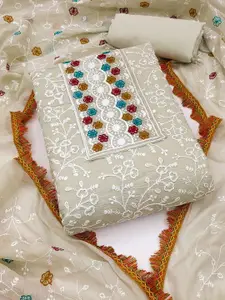 Maroosh Ethnic Motifs Embroidered Thread Work Unstitched Dress Material