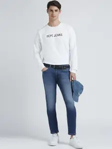 Pepe Jeans Men Oliver Skinny Fit Light Fade Stretchable Jeans