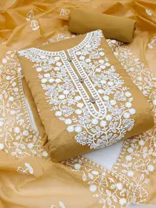 Maroosh Embroidered Thread Work Unstitched Dress Material