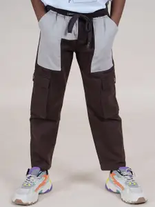 KiddoPanti Boys Pure Cotton Mid Rise Track Pants